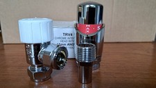 Drayton TRV4 Full Chrome Angled ,Thermostatic Radiator Valve 15mm