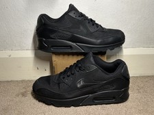 Nike Air Max 90 Essential Triple Black Men’s Size UK 9 Trainers (2019)