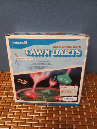 Lawn darts game - lawn, glow