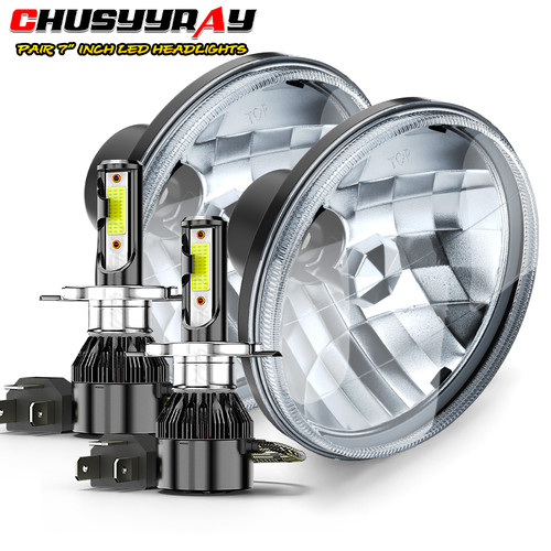 Pair 7inch round led - pair,