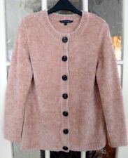 Bon Marche Love Knitwear Ladies Cosy Chenille Cardigan Pink - Size 12