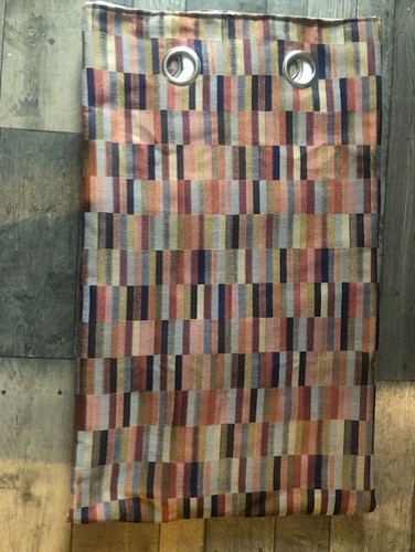 Rust orange navy blue jacquard - rust,