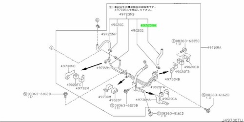 Power steering return hose - power,