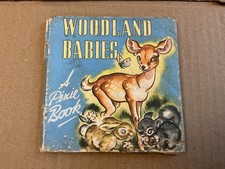 WOODLAND BABIES - A PIXIE BOOK - COLLINS c1950 CHILDRENS' BOOK