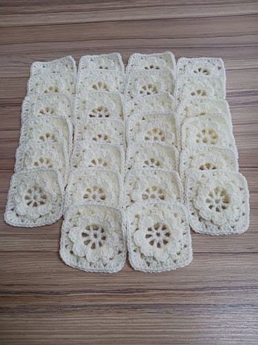 Buttermilk crochet granny - buttermilk,