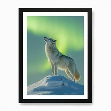 White Wolf Howling. Generated