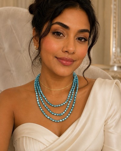 Famous honora teal cultured - teal,