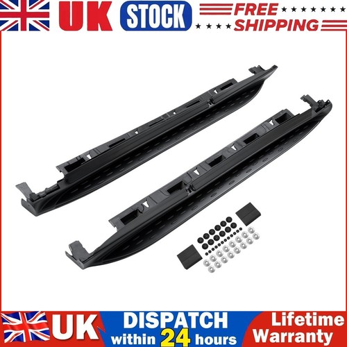 Black aluminium nerf bars for - black,
