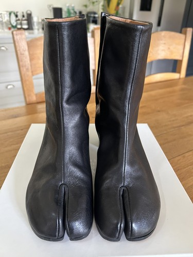 Maison margiela black leather - margiela,