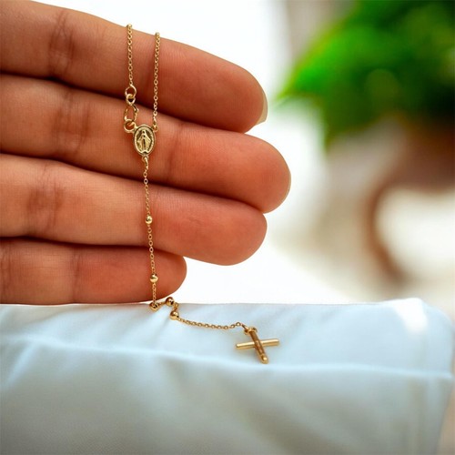 Rosary beads necklace real - rosary,