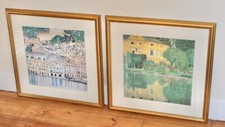 Gustav Klimt Malcesine & Schloss Kammer Framed Prints John Lewis 60×60cm Pair