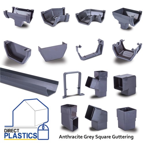Pvc square anthracite grey - square,