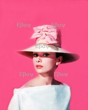 Audrey Hepburn Hat with Pink