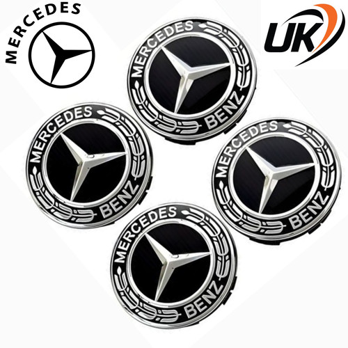 Mercedes black alloy wheel - alloy,