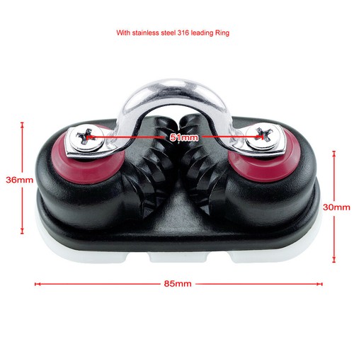 Black anodized aluminium cam - black,