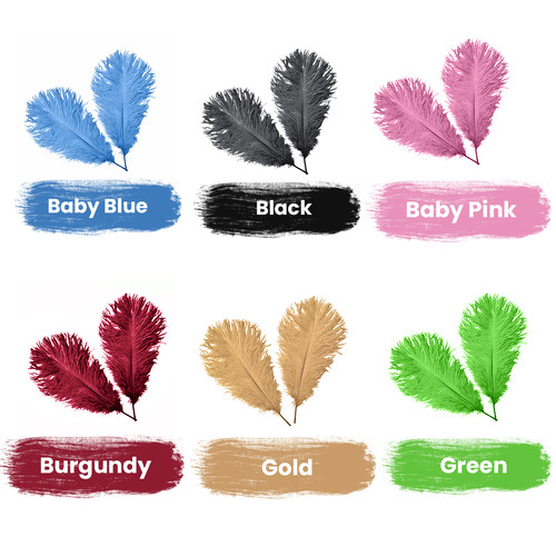 40cm ostrich feather fluffy - 35-40cm,