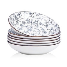 Set of 6 Ceramic Pasta Bowls