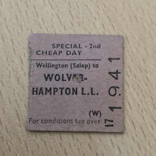 Half railway ticket - ticket, (