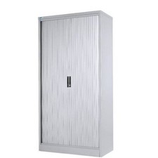 Tall Storage Unit with Tambour Doors