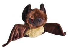 BAT SOFT TEDDY BEAR TOY WILD REPUBLIC HUG'EMS 7" PLUSH CUDDLY KIDS NEW