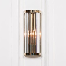 Art Deco Gold Finish Fluted