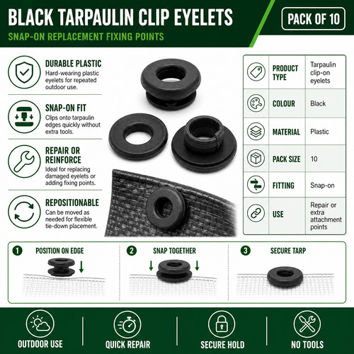 Tarpaulin clips tarp - clips, fasteners