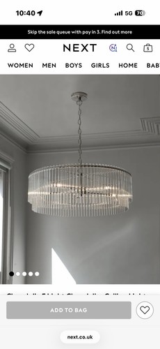 Next jolie glass chandelier - next,
