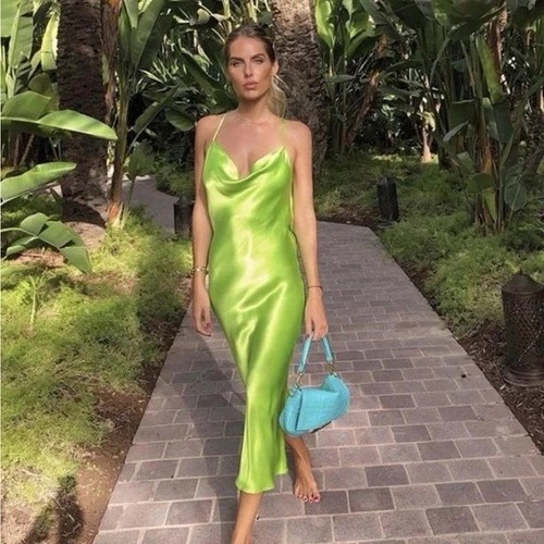 Rat boa lima dress green - boa,