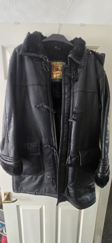 Glam black leather duffle - glam,