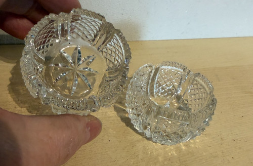 Vintage cut crystal glass - 2,
