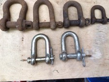 Bundle x6 D Shackles 4 x Threaded 2 x Pin/ R clip Used