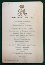 Antique Royal Menu Windsor