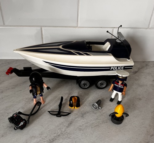 Playmobil police speedboat - playmobil, &