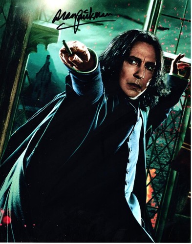 Alan rickman autographed 11x14 - rickman,