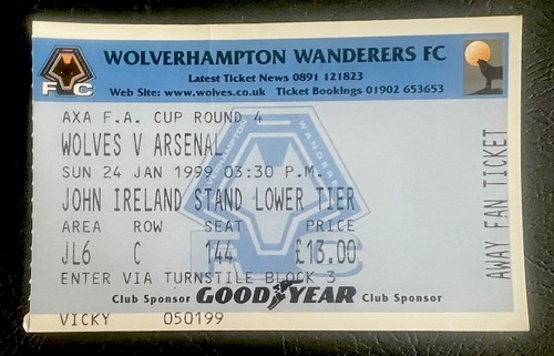 Wolves arsenal 99 - wolves, v