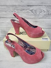 Next Coral/Pink Suede Sling