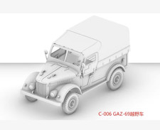 3D Printed 1/72 Soviet GAZ-69