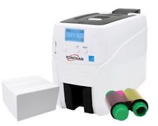 Pointman N15 single sided Plastic ID card printer bundle software ribbon cards