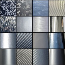 21 Styles of SILVER Self Adhesive Vinyl Wrap - AIR FREE Car/Vehicle Film Sticker