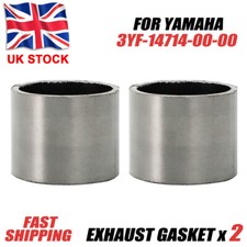 2 Graphite Exhaust Muffler Interface Tube Gasket Seal For Yamaha 3YF-14714-00-00
