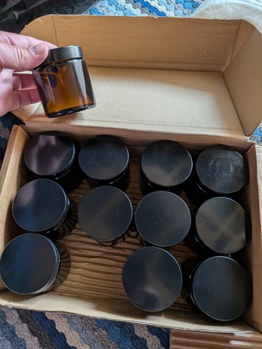 Empty glass jars pack for - empty, 12-pack