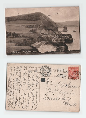 Vintage postcard ladram bay - ladram,