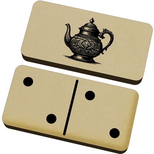 Fancy teapot domino set with - domino,