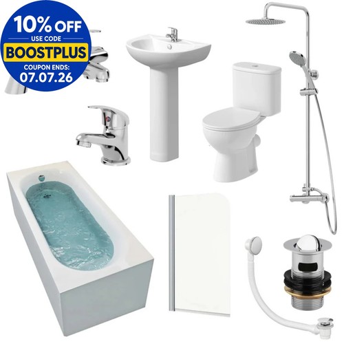 Bathroom suite 1700mm single - bathroom,