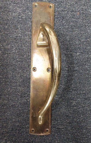 Large vintage brass door pub - large,
