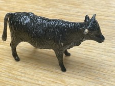Vintage Lead Britains Farm Cow Aberdeen Angus Bull Made In England