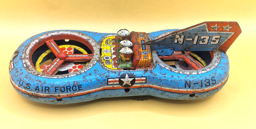 Vintage asahi tin toy air - vintage,