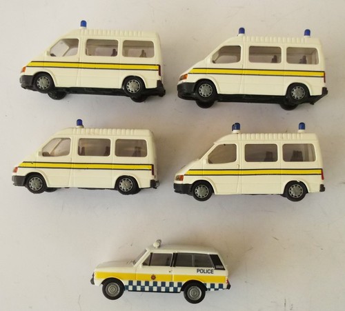 Rietze lot 4x police ford - -, of