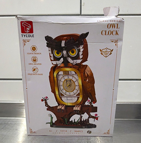 Tycole owl clock metal - tycole,