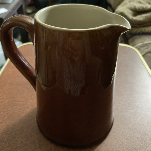 Heavy brown denby - brown, jug